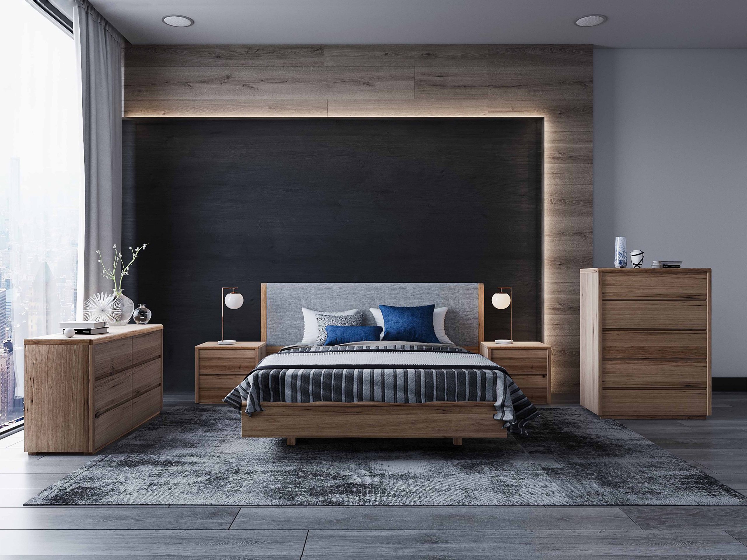 Reiss Upholstered Floating Bed Sleep Doctor Fyshwick