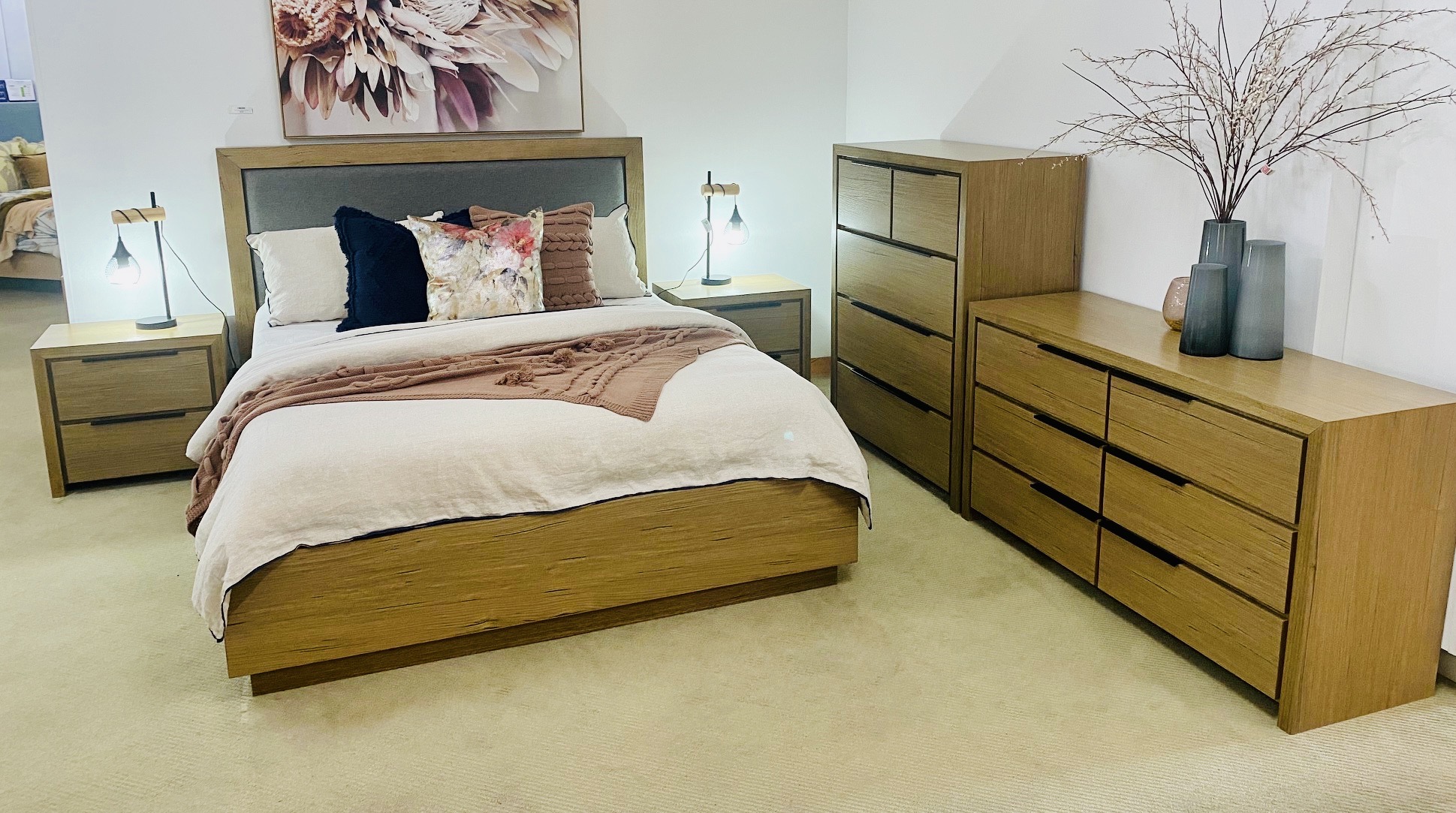 Jupitus Gas Lift Bedroom Suite Sleep Doctor Fyshwick